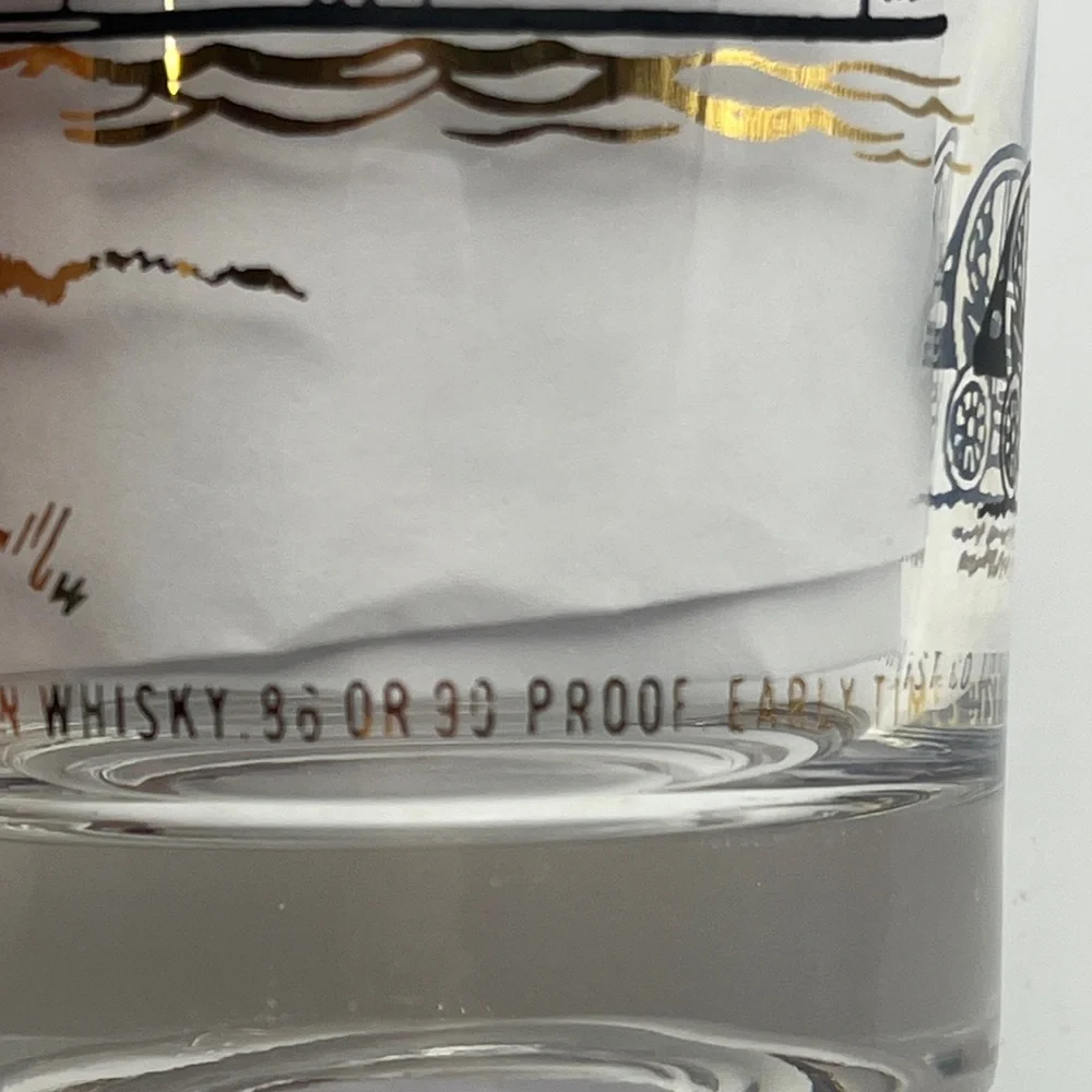 Vtg Early Times Kentucky Bourbon Glass - Perfect for Your Ky Derby Mint Julep!